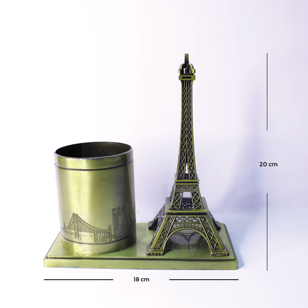 Eiffel Tower and Skyline Pen Holder Main image